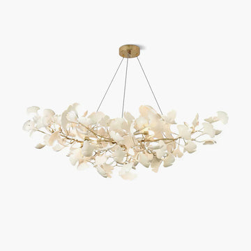Ceramic Gingko Chandelier B - lamerlighting