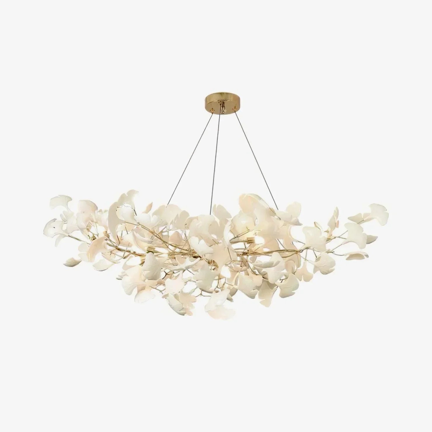 Ceramic Gingko Chandelier B - lamerlighting