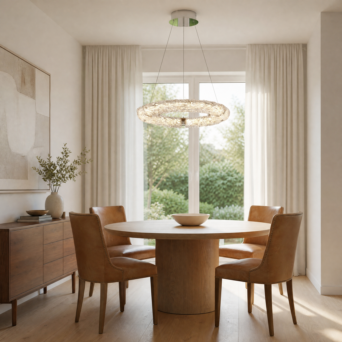Glitter Glamorous Modern Glass Chandelier