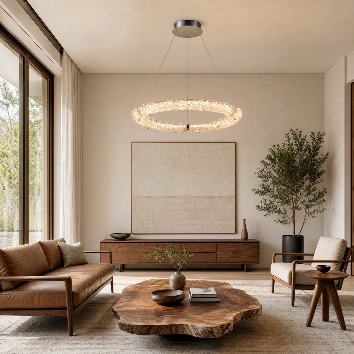 Glitter Glamorous Modern Glass Chandelier