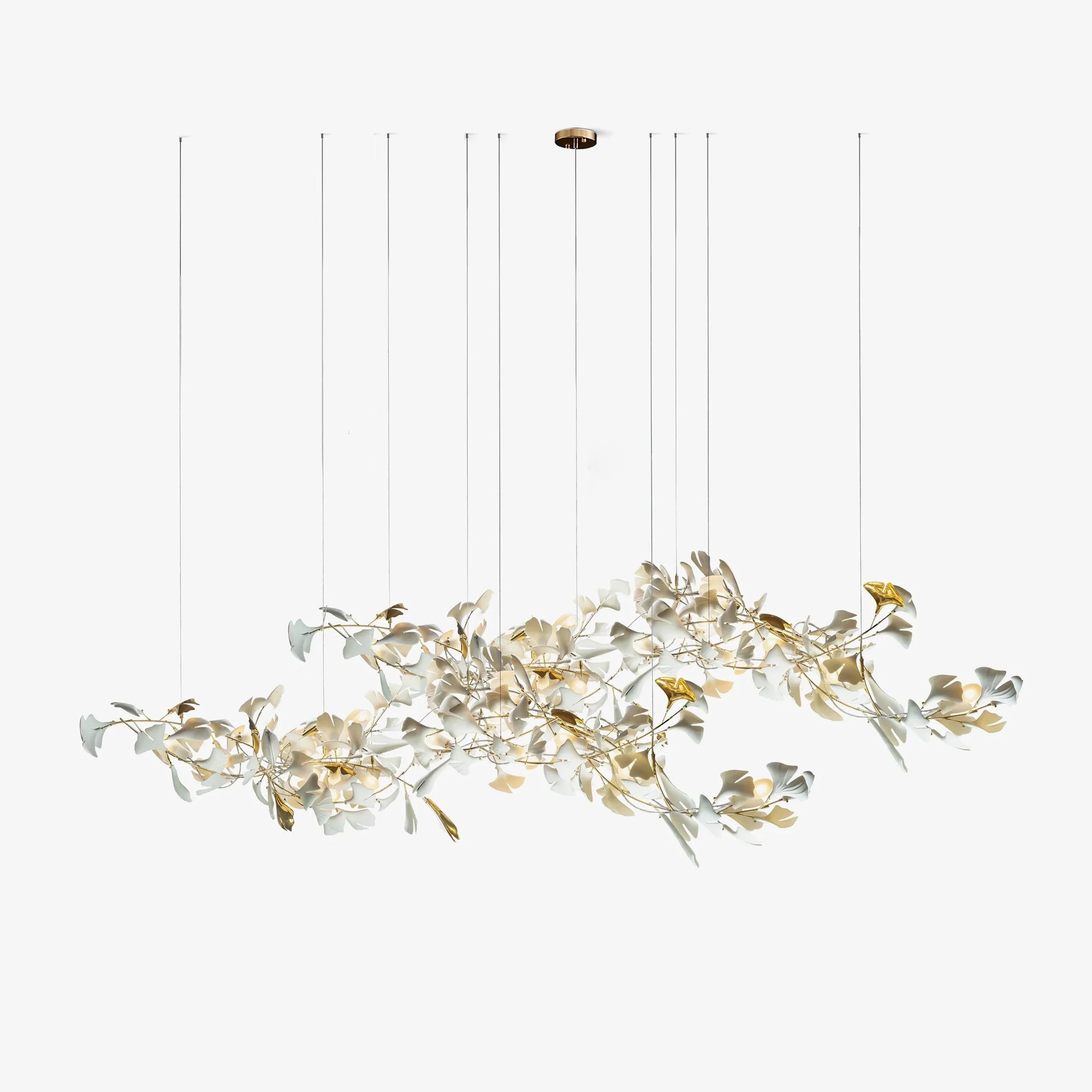 lamerlighting Leaves Combination Gingko Ceramics Chandelier
