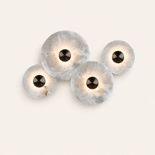 Median Alabaster Flush mount - 4 Surface