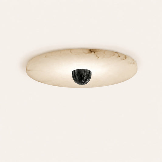 Median Alabaster Flush mount Wall Sconce