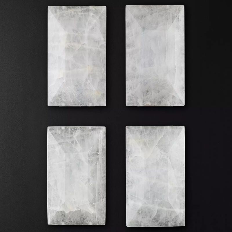 Harson Calcite Rectangular Chandelier 54" - lamerlighting