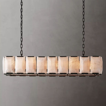 Harson Calcite Rectangular Chandelier 62