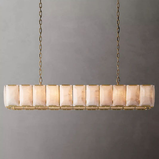Harson Calcite Rectangular Chandelier 74