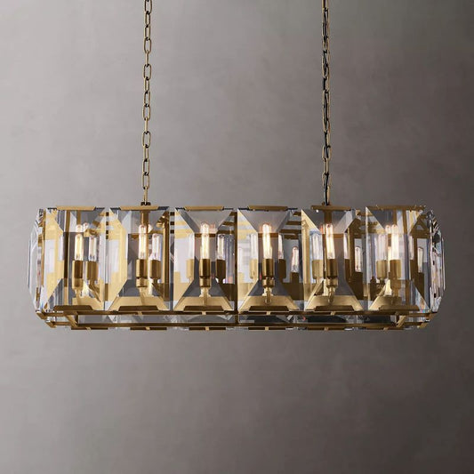 Harson Crystal Rectangular Chandelier 42