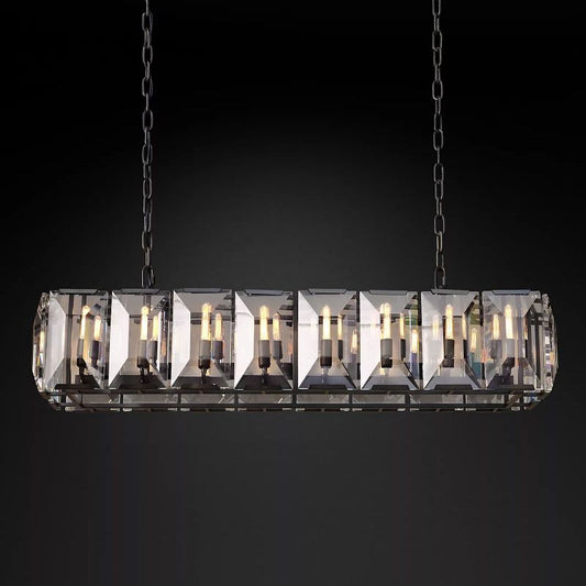 Harson Crystal Rectangular Chandelier 54