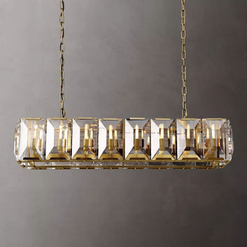 Harson Crystal Rectangular Chandelier 54