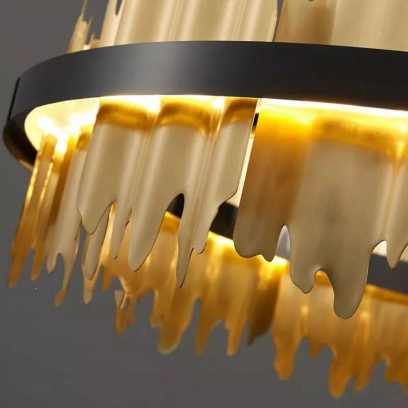 Hill Modern Sculpture Round Chandelier - lamerlighting