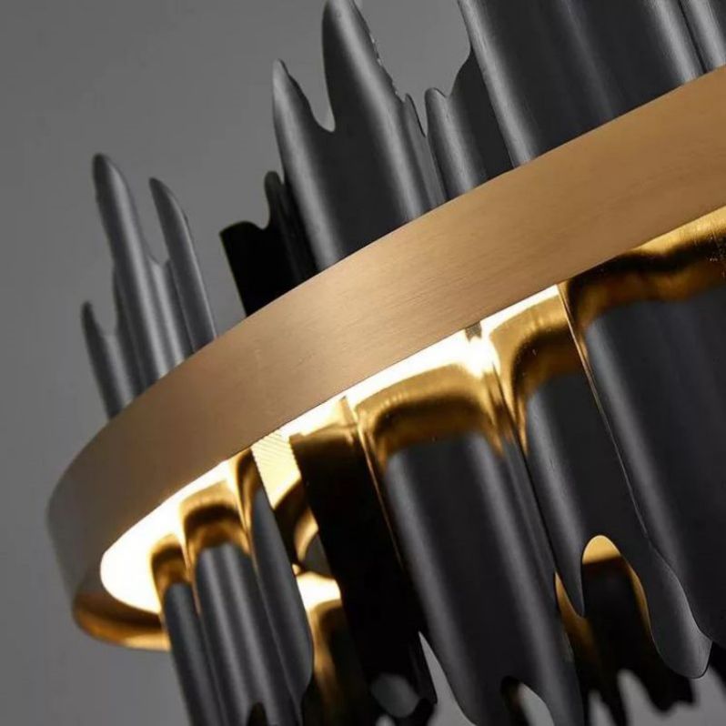 Hill Modern Sculpture Round Chandelier - lamerlighting