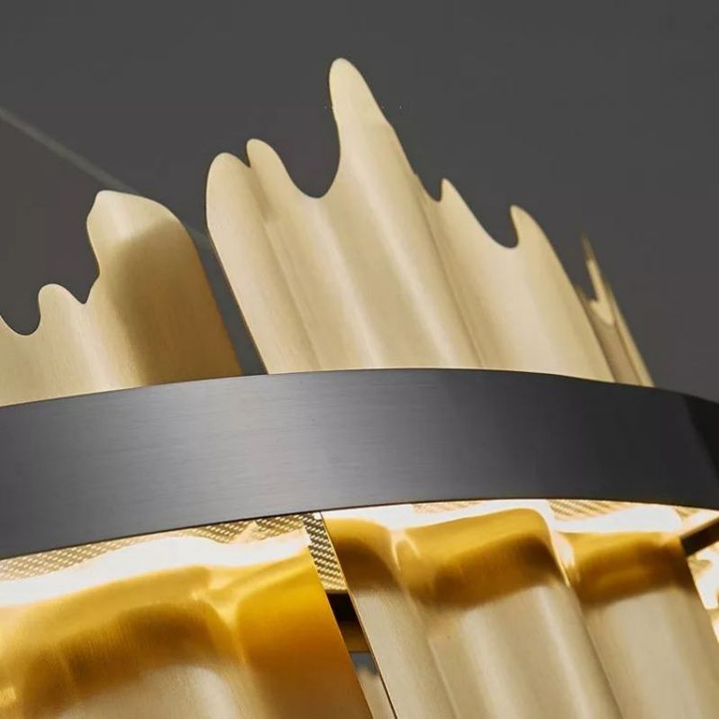 Hill Modern Sculpture Round Chandelier - lamerlighting