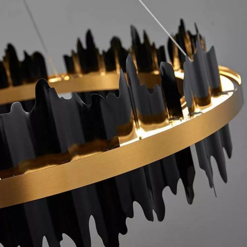 Hill Modern Sculpture Round Chandelier - lamerlighting