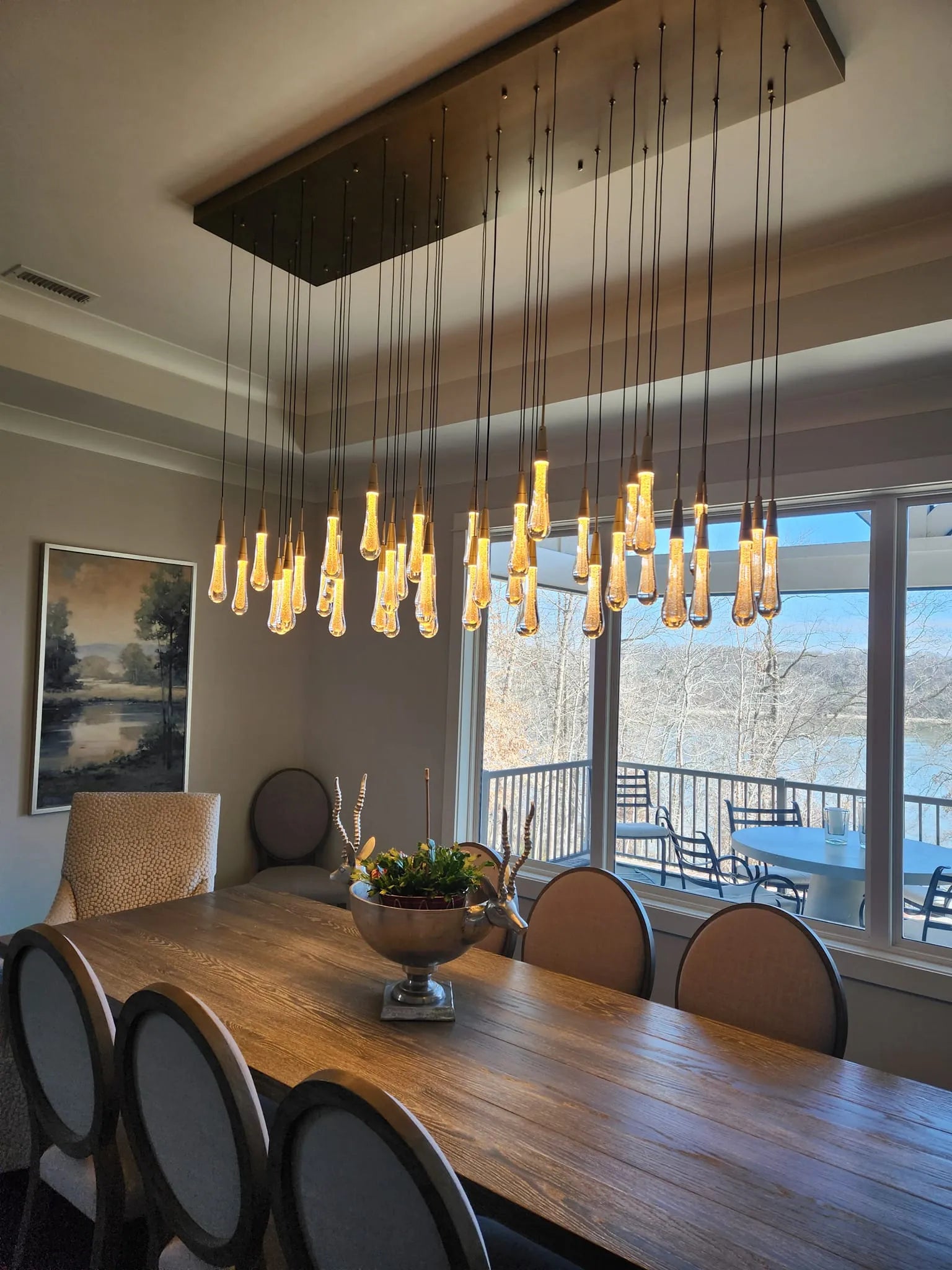 Soltaire Linear Chandelier 37" 50" 60" 70" 87" 120" | Lamer Lighting (52)