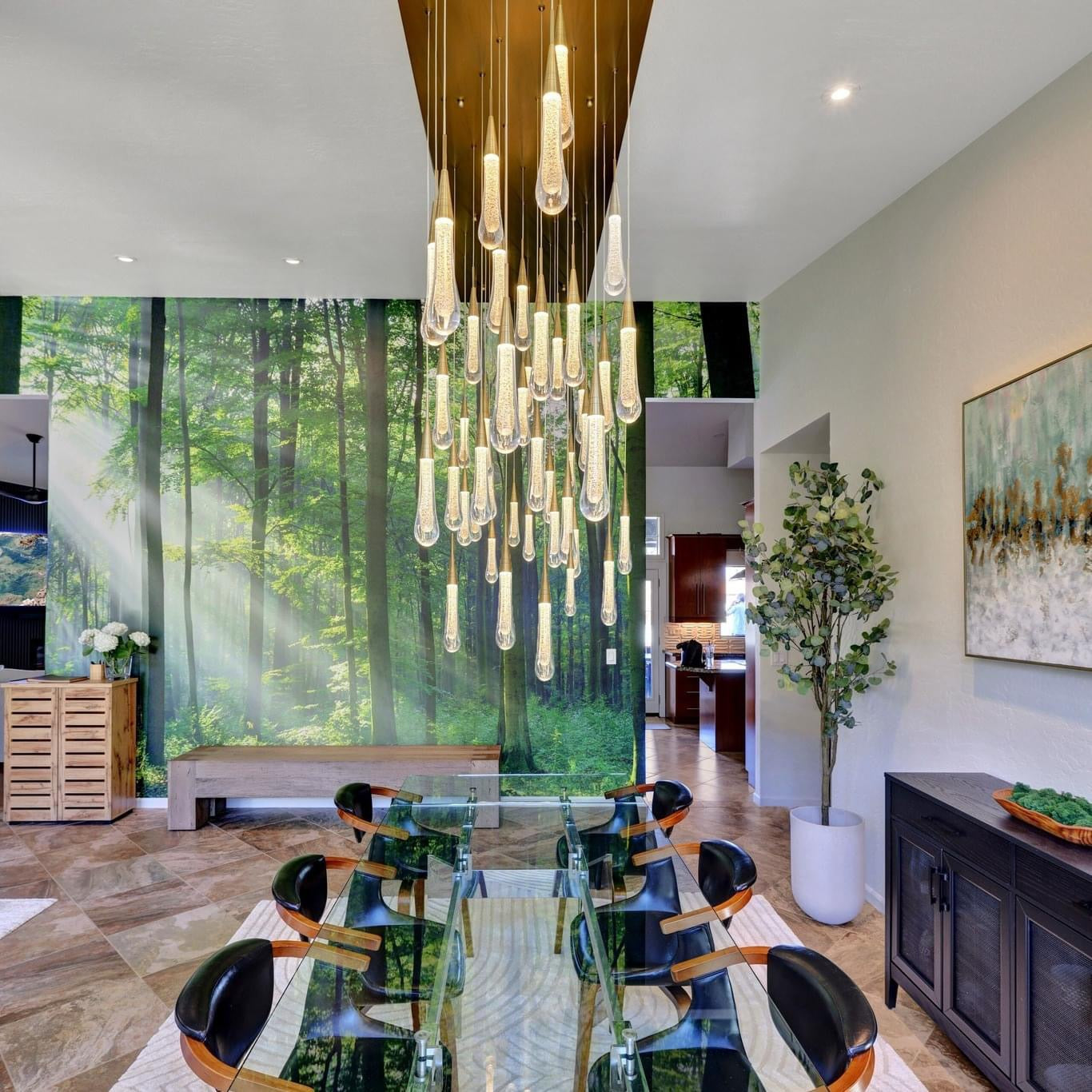 Soltaire Linear Chandelier 37" 50" 60" 70" 87" 120" | Lamer Lighting (50)