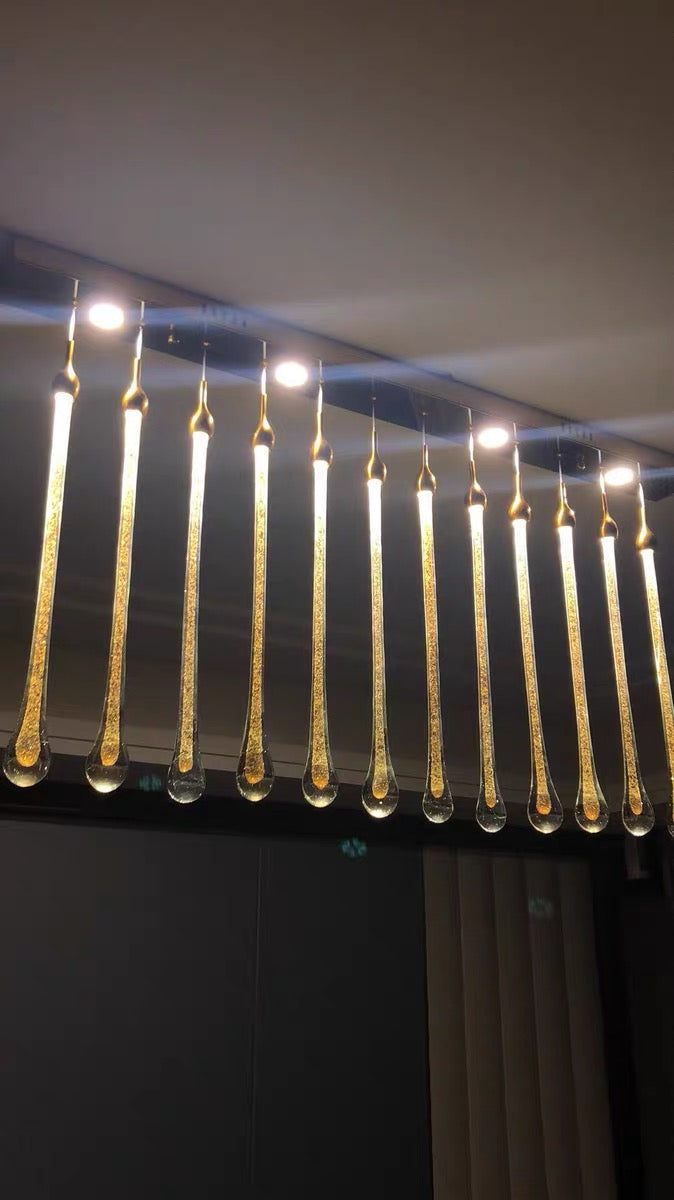 Lamer Lighting Grand Cascade Glass Drop Chandelier - Background Shot