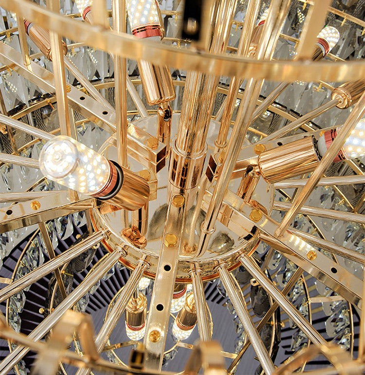 Lamer Lighting Grand Empire Tiered Crystal Chandelier - Background Shot