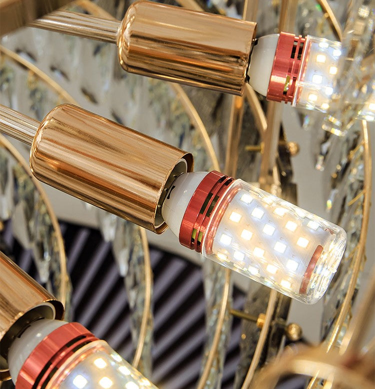 Lamer Lighting Grand Empire Tiered Crystal Chandelier - Background Shot