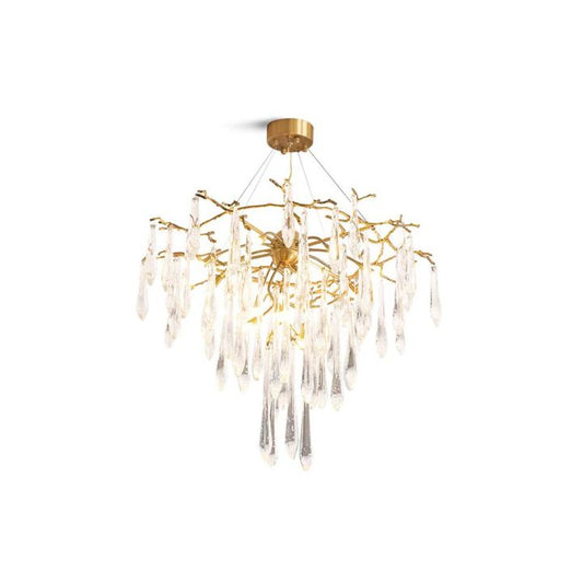 Icicle Crystal Luxury Branch Chandelier