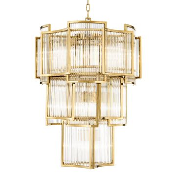 Jet Set Modern Chandelier - Gold/Nickel/Antique Brass