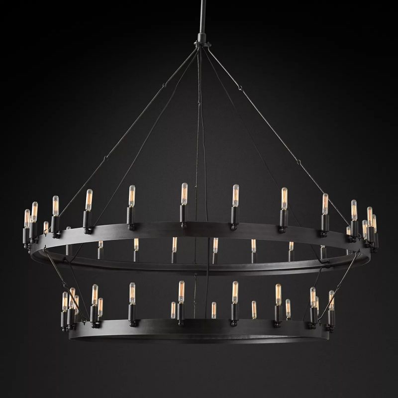 Camino Vintage Filament 2-tier Chandelier - lamerlighting