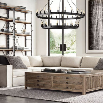 Camino Vintage Filament 2-tier Chandelier - lamerlighting