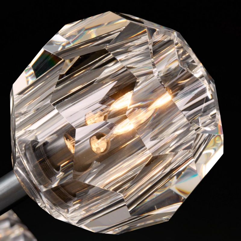 Kristal Clear Glass Short Wall Sconce -  lamerlighting