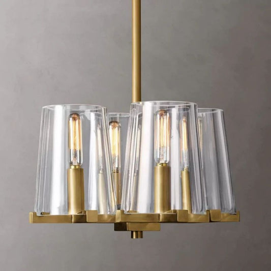 Kuseau Glass 4-lights Pendant
