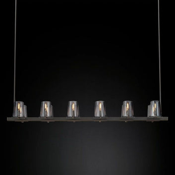 Kuseau Glass Linear Chandelier 60
