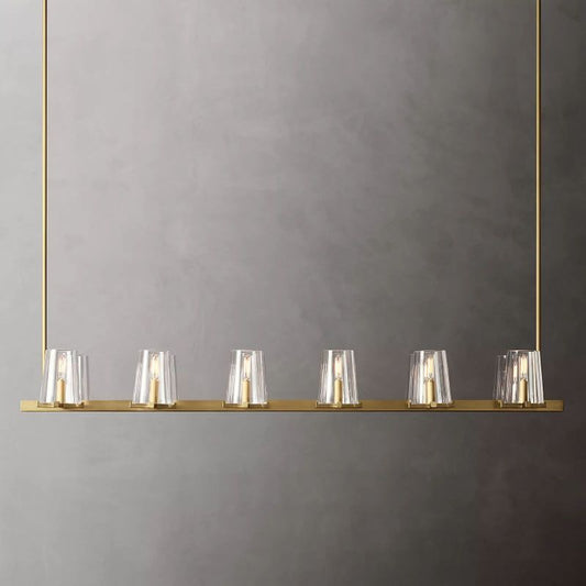 Kuseau Glass Linear Chandelier 60