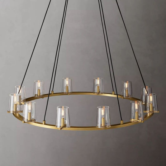 Kuseau Glass Round Chandelier 48