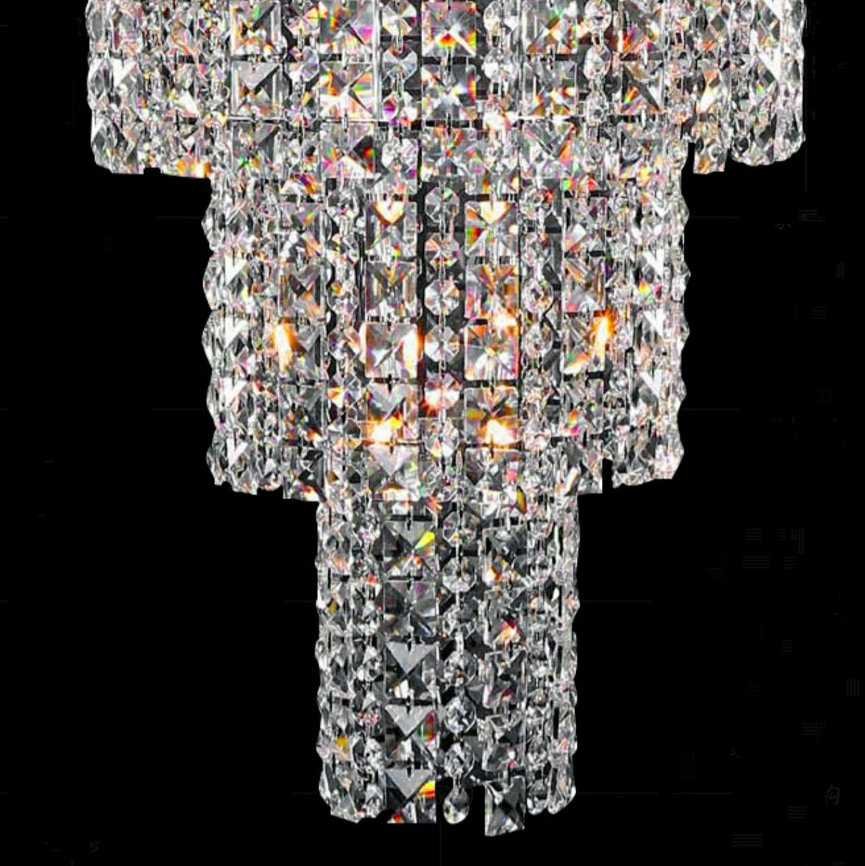 Lamer Lighting Grand Lumina K9 Crystal Chandelier - Background Shot