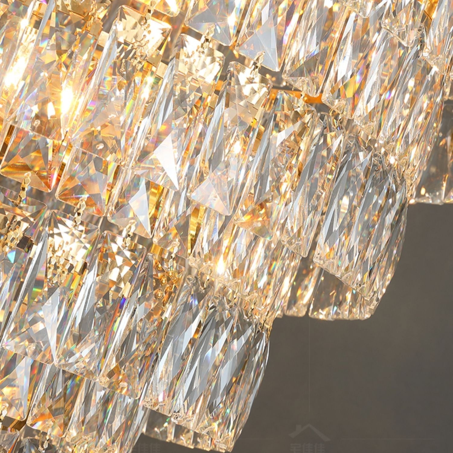 Lamer Lighting Grand Radiance Round Crystal Chandelier - Background Shot