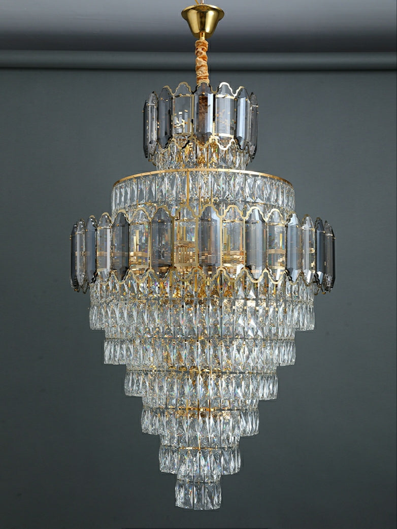 Lamer Lighting Grand Radiance Round Crystal Chandelier - Background Shot