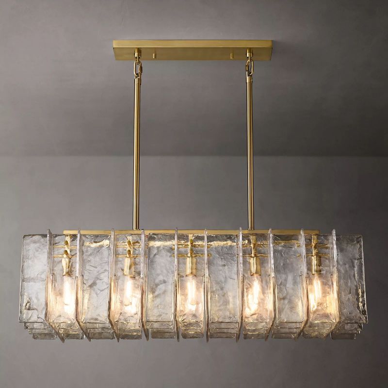 Latracy Rectangular Chandelier 49" - lamerlighting
