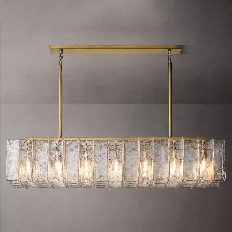 Latracy Rectangular Chandelier 67" - lamerlighting