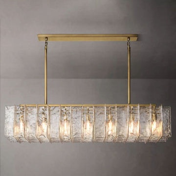 Latracy Rectangular Chandelier 67" - lamerlighting