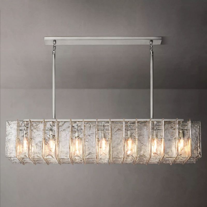 Latracy Rectangular Chandelier 67" - lamerlighting
