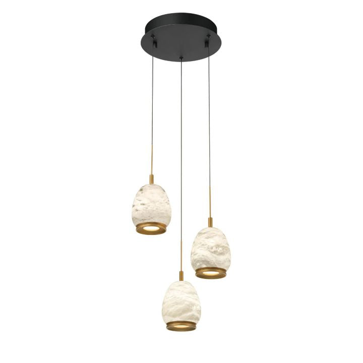 Lamer Lighting Alabaster Orb LED Pendant - Background Shot