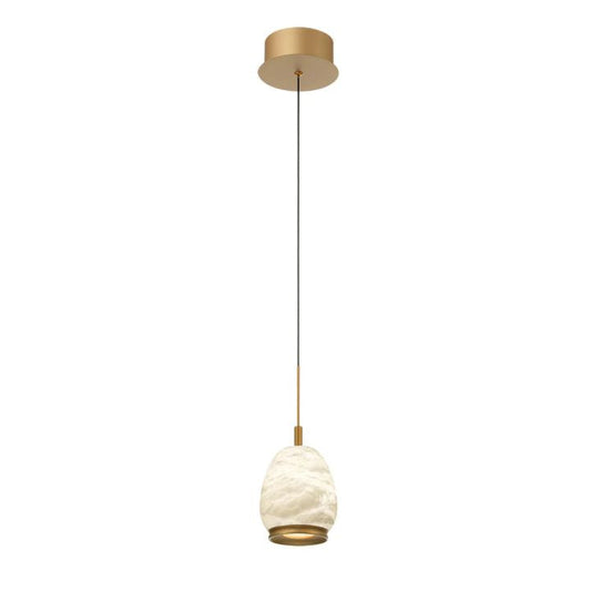 Lamer Lighting Alabaster Orb LED Pendant - Background Shot