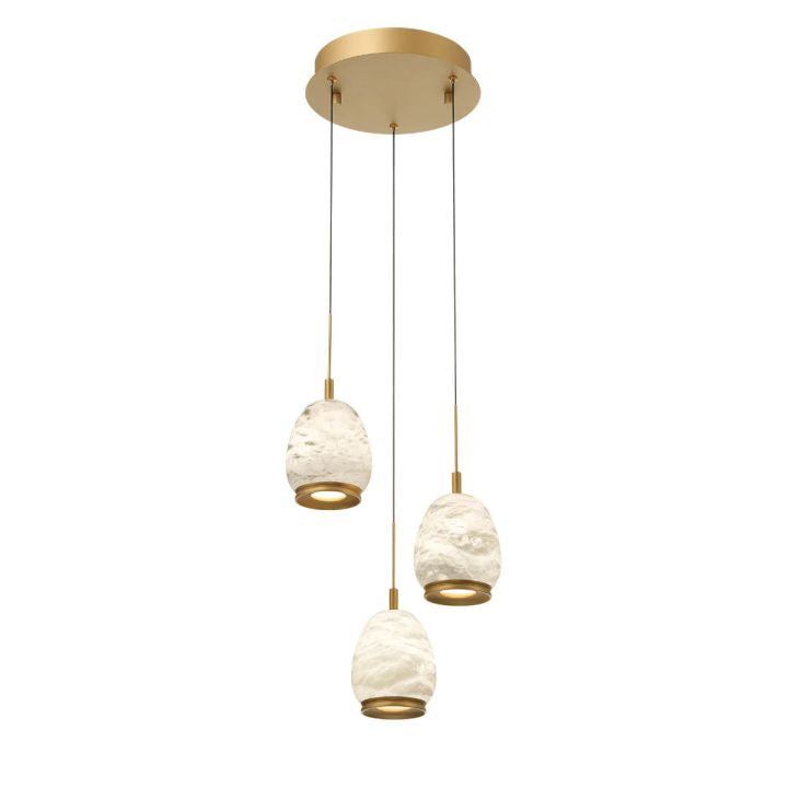 Lamer Lighting Alabaster Orb LED Pendant - Background Shot
