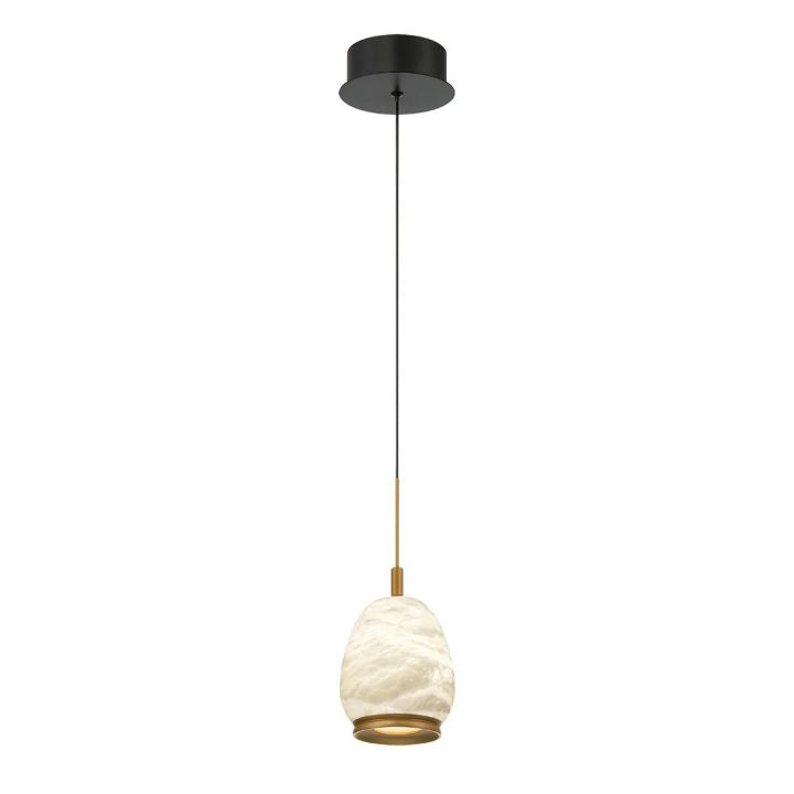 Lamer Lighting Alabaster Orb LED Pendant - Background Shot