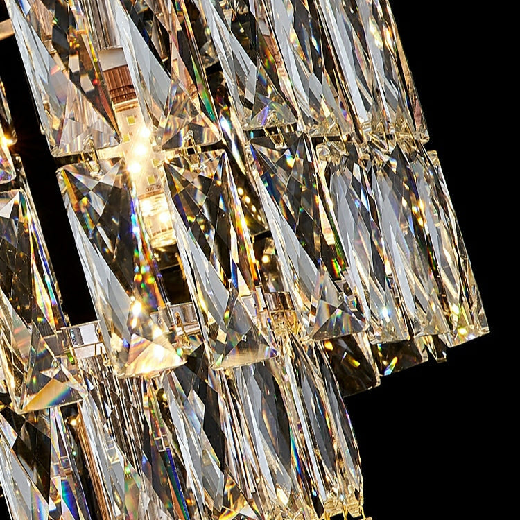 Lamer Lighting Grand Lumina Long Crystal Chandelier - Background Shot