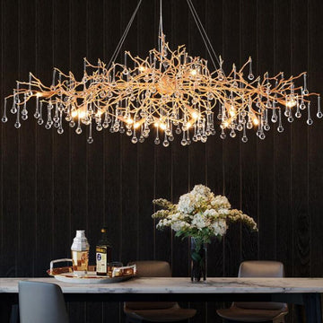 Arcadia Oval Teardrop Chandelier