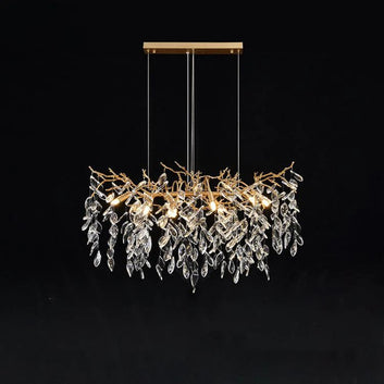 Lorna Linear Gold Chandeliers Tree Branch Kitchen