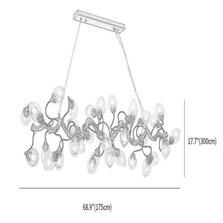 Lotus Luxury Branch Chandelier - lamerlighting