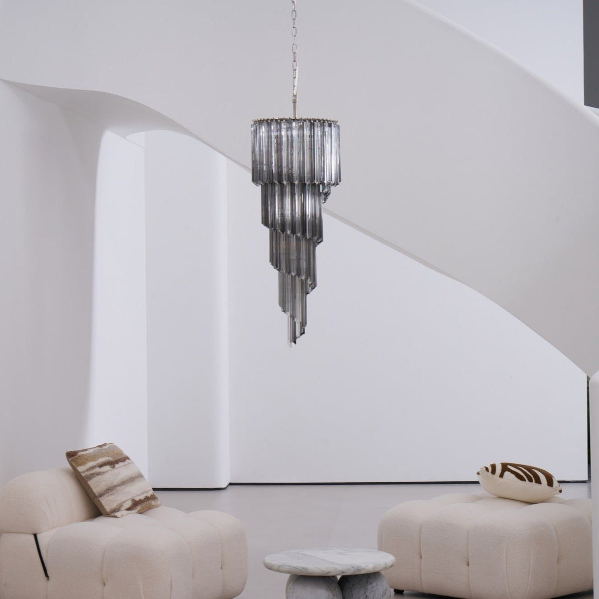 Lucente Noir Spiral Chandelier - Vakkerlight