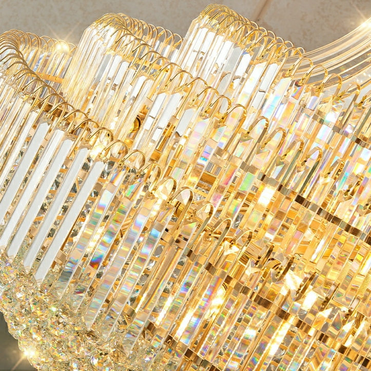 Lamer Lighting Grand Radiance Round Crystal Chandelier - Background Shot