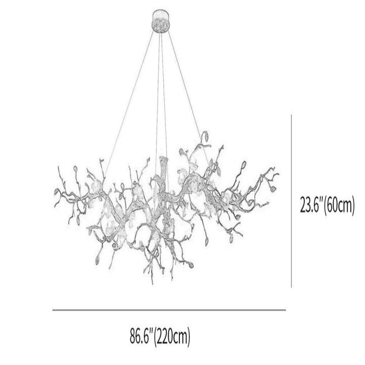 Luxury Flower Tree Branch Chandelier - lamerlighting