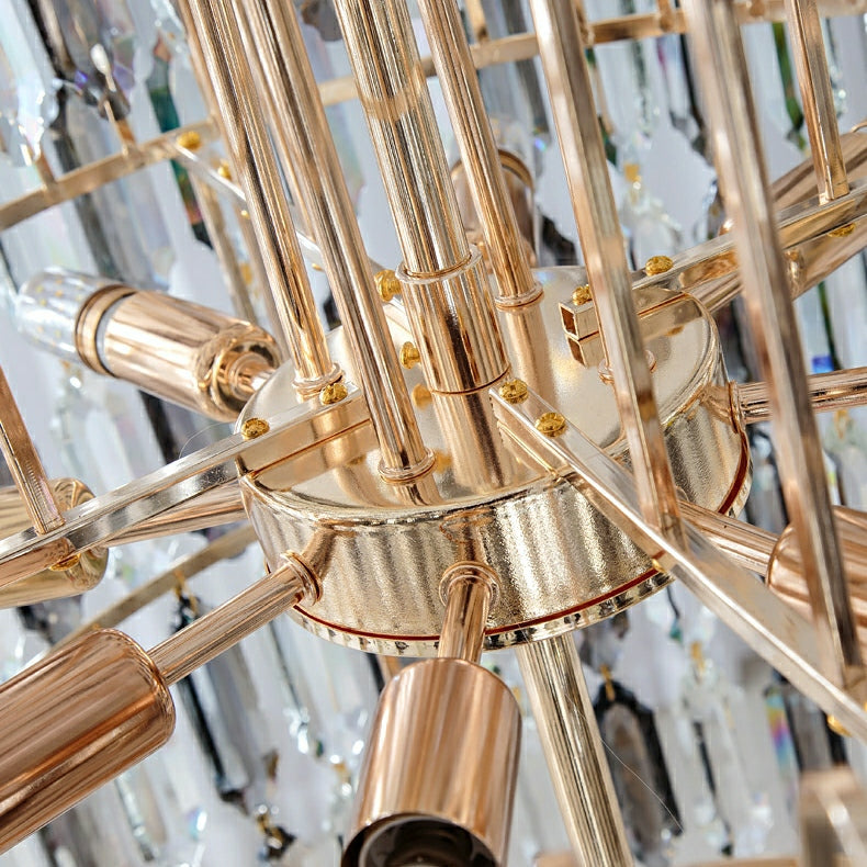 Lamer Lighting Grand Lumina K9 Crystal Long Chandelier - Background Shot